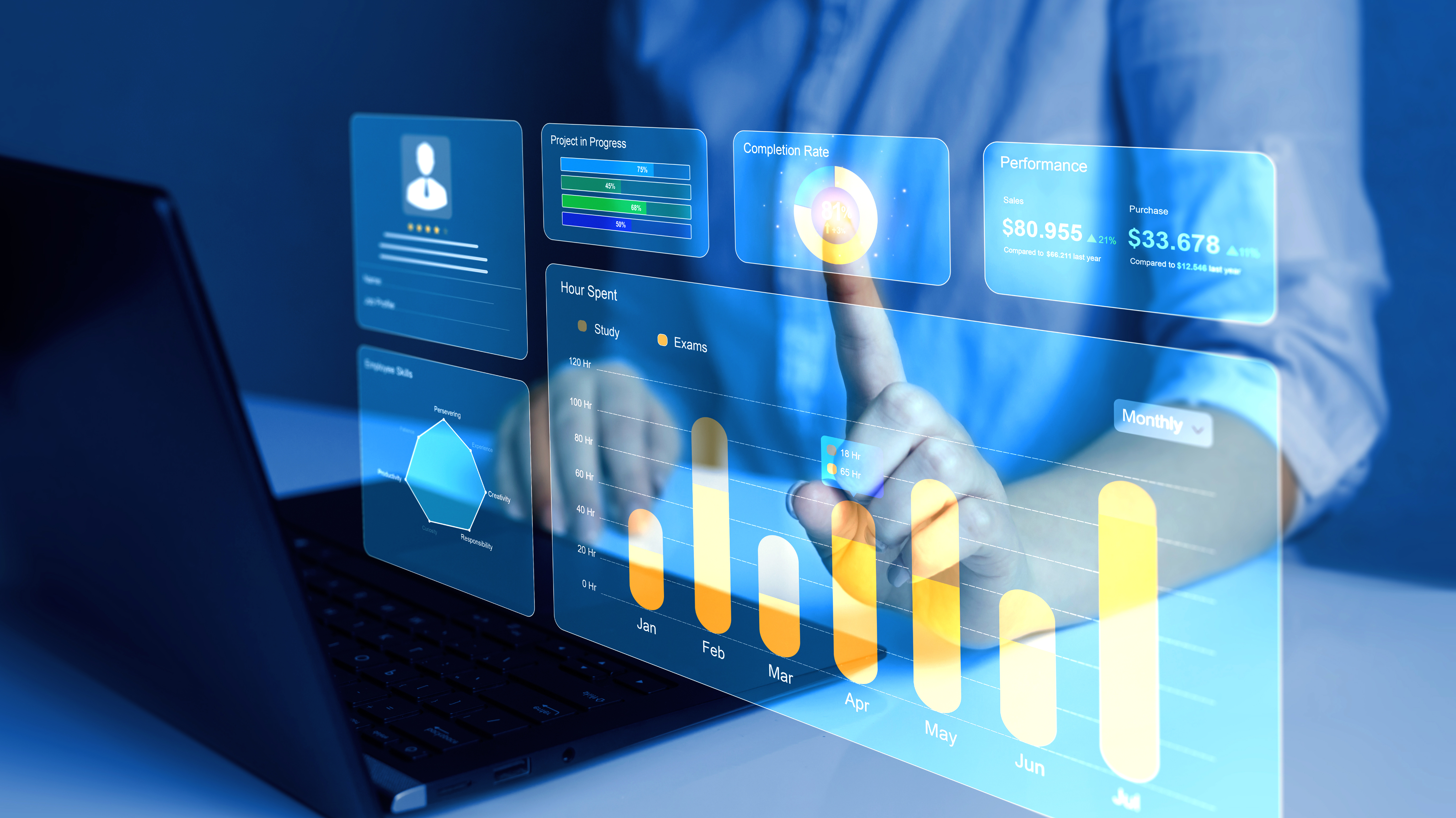 The Financial Analyst Twin mockup